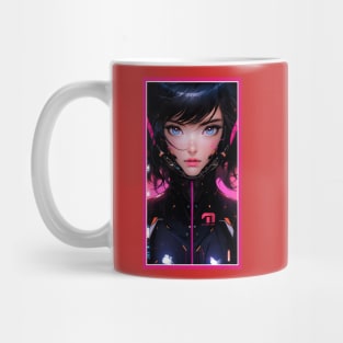 Anime Race Girl | Quality 3D Anime Artwork | Pink Red Black Blue Chibi Manga Anime Art Mug